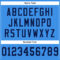 PowderBlue0090-3 Custom Powder Blue Navy Mesh Authentic Football Jersey