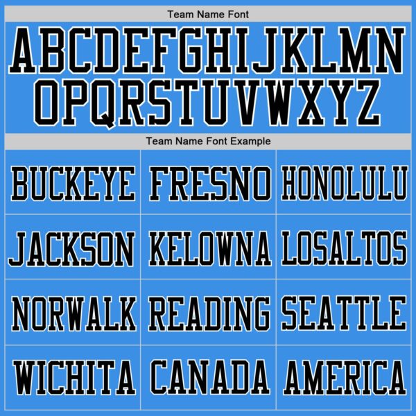 Custom Powder Blue Black-Orange Mesh Authentic Football Jersey