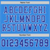 Custom Powder Blue Royal-White Mesh Authentic Football Jersey