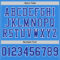 PowderBlue0176-3 Custom Powder Blue Royal-White Mesh Authentic Football Jersey