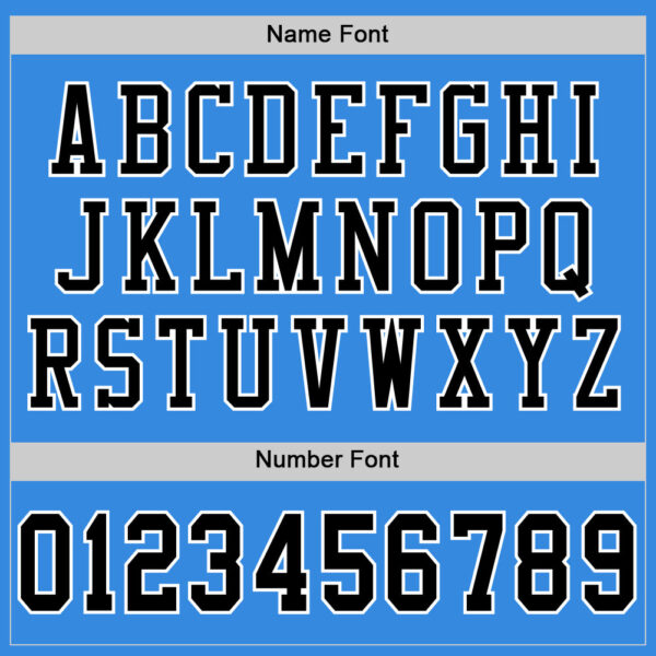 Custom Powder Blue Black-White Mesh Authentic Football Jersey