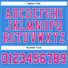 Custom Powder Blue Hot Pink-White Mesh Authentic Football Jersey