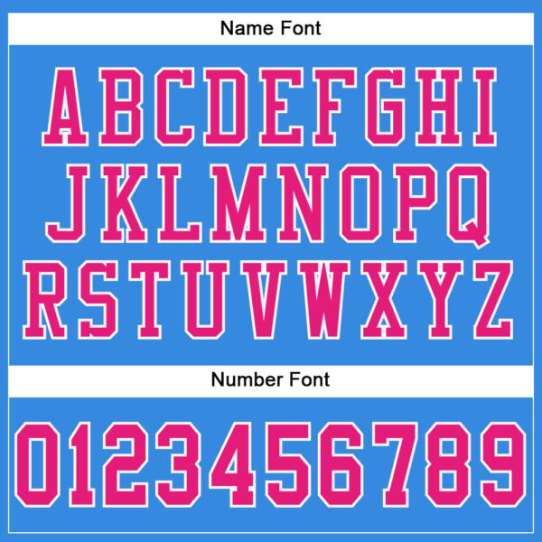 Custom Powder Blue Hot Pink-White Mesh Authentic Football Jersey