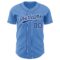 Custom Powder Blue Royal-White Authentic Baseball Jersey