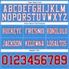 Custom Powder Blue Red-White Authentic Football Jersey