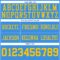 PowderBlue0340-3 Custom Powder Blue Yellow Authentic Football Jersey