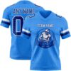 Custom Powder Blue Royal-White Authentic Football Jersey