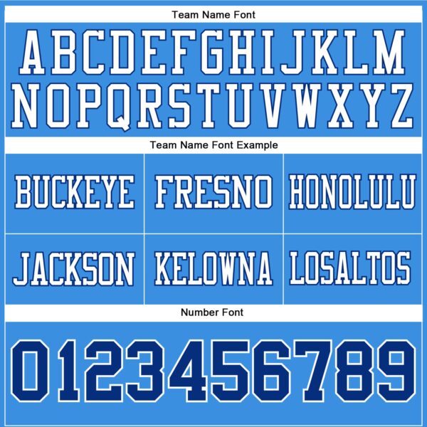 Custom Powder Blue Royal-White Authentic Football Jersey