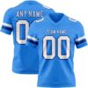 PowderBlue0342 Custom Powder Blue White-Royal Authentic Football Jersey