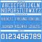 PowderBlue0342-3 Custom Powder Blue White-Royal Authentic Football Jersey
