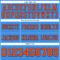 PowderBlue0345-3 Custom Powder Blue Orange-Royal Authentic Football Jersey