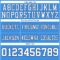PowderBlue0347-3 Custom Powder Blue White-Navy Authentic Football Jersey