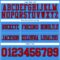 PowderBlue0348-3 Custom Powder Blue Red-Navy Authentic Football Jersey