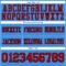 PowderBlue0353-3 Custom Powder Blue Red-Black Authentic Football Jersey