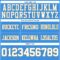 PowderBlue0361-3 Custom Powder Blue White-Old Gold Authentic Football Jersey