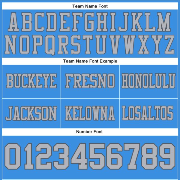 Custom Powder Blue Gray-Steel Gray Authentic Football Jersey
