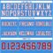 Custom Powder Blue Cardinal-White Authentic Football Jersey