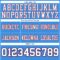 PowderBlue0365-3 Custom Powder Blue White Royal-Red Authentic Football Jersey