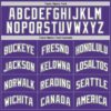 Custom Purple White-Gray Authentic Throwback Basketball Jersey