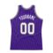 Custom Purple White-Gray Authentic Throwback Basketball Jersey