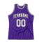 Custom Purple White-Gray Authentic Throwback Basketball Jersey