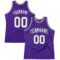 Custom Purple White-Gray Authentic Throwback Basketball Jersey