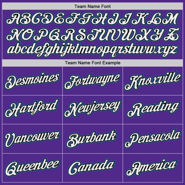 Custom Purple White-Teal Authentic Throwback Basketball Jersey