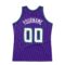 Custom Purple White-Teal Authentic Throwback Basketball Jersey