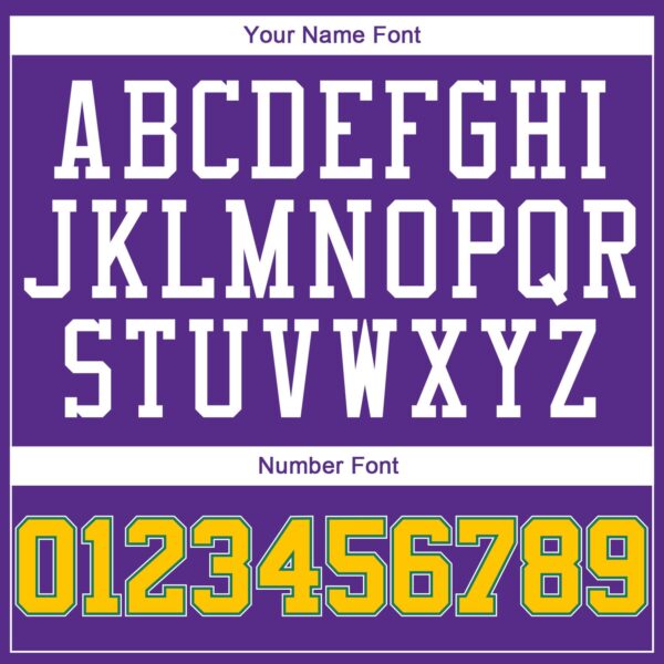Custom Purple Gold-Kelly Green Authentic Baseball Jersey