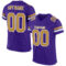 Purple0171 Custom Purple Old Gold-White Mesh Authentic Football Jersey