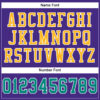 Custom Purple Aqua-Gold Mesh Authentic Football Jersey