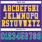 Custom Purple Aqua-Gold Mesh Authentic Football Jersey
