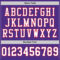 Purple0256-3 Custom Purple White-Red Mesh Authentic Throwback Football Jersey