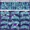 Custom Purple Aqua-White Music Festival Round Neck Sublimation Basketball Suit Jersey