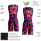 Custom Purple Orange-Gold Music Festival Round Neck Sublimation Basketball Suit Jersey