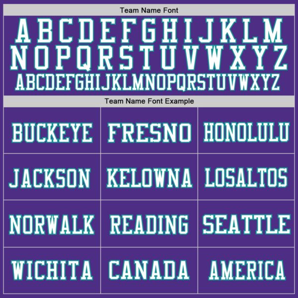 Purple0290-2 Custom Purple Aqua-White Mesh Authentic Football Jersey