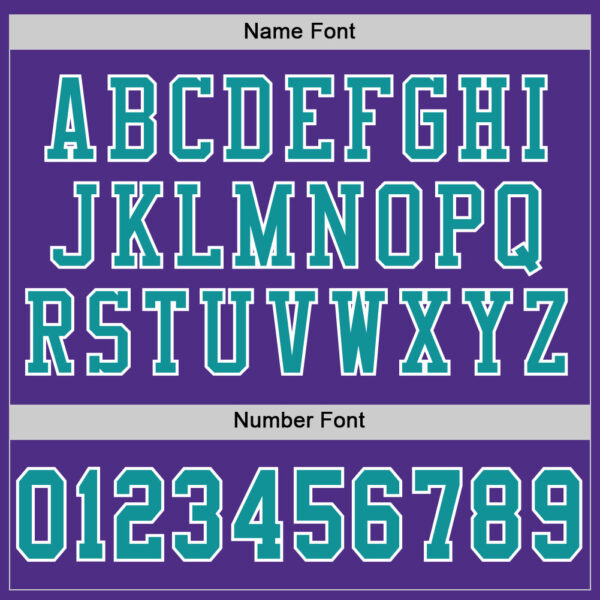 Purple0290-3 Custom Purple Aqua-White Mesh Authentic Football Jersey