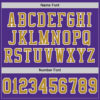 Custom Purple Old Gold-White Mesh Authentic Football Jersey