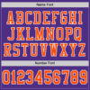 Custom Purple Orange-White Mesh Authentic Football Jersey