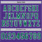 Purple0293-3 Custom Purple Kelly Green-White Mesh Authentic Football Jersey