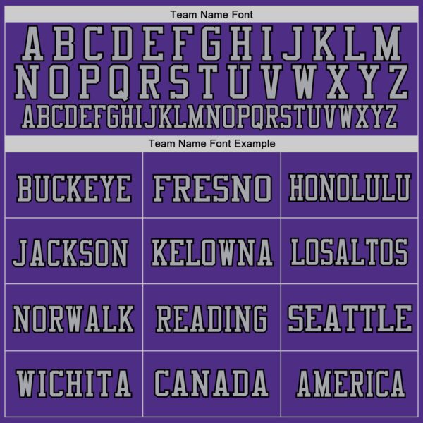 Custom Purple Black-Gray Mesh Authentic Football Jersey