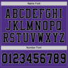 Custom Purple Black-Gray Mesh Authentic Football Jersey