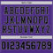 Custom Purple Black-Gray Mesh Authentic Football Jersey