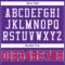 Purple0316-3 Custom Purple Hot Pink-Black Mesh Authentic Football Jersey