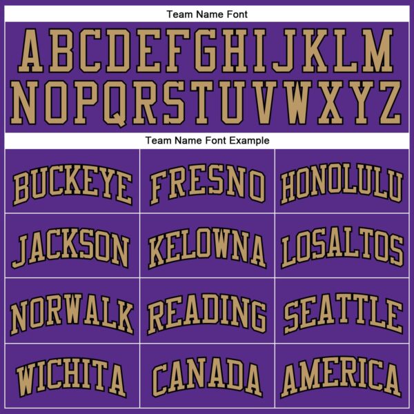 Custom Purple Black Pinstripe Black-Old Gold Authentic Basketball Jersey