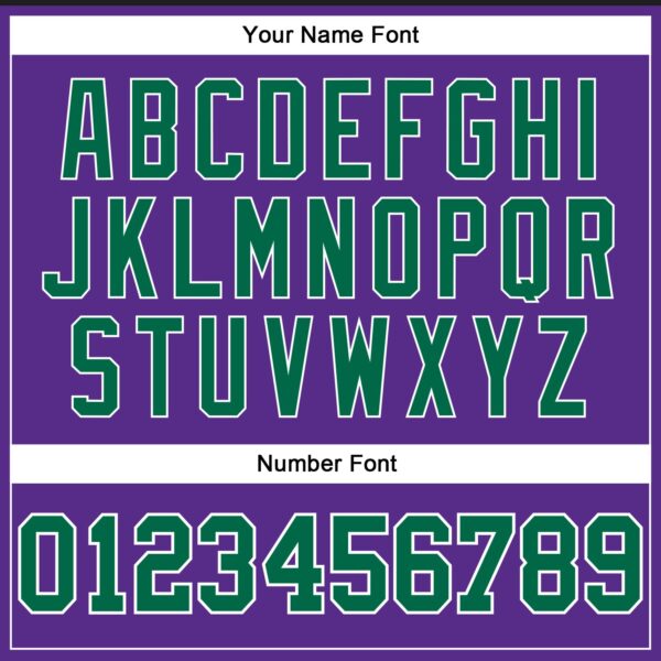 Custom Purple White Pinstripe Kelly Green Authentic Basketball Jersey