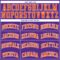 Custom Purple White Pinstripe Orange Authentic Basketball Jersey