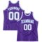 Custom Purple White Pinstripe White-Light Blue Authentic Basketball Jersey