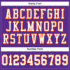 Custom Purple White-Orange Mesh Authentic Football Jersey