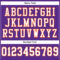 Purple0444-3 Custom Purple White-Orange Mesh Authentic Football Jersey